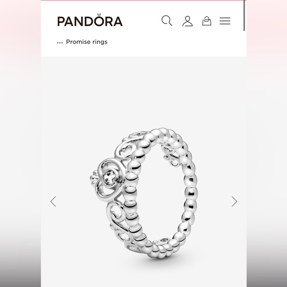 Pandora ring. 925 silver tiara crown - Picture 2 of 10